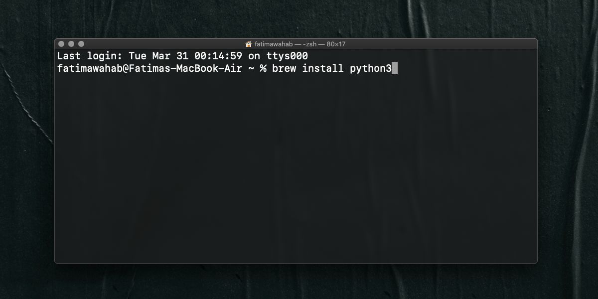 Python 3.6 mac